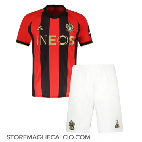 OGC Nice Maglia Gara Casa Repliche 2024-25 Bambino Maniche Corte OGC Nice Maglia Gara Casa Repliche 2024-25 Bambino Maniche Corte
